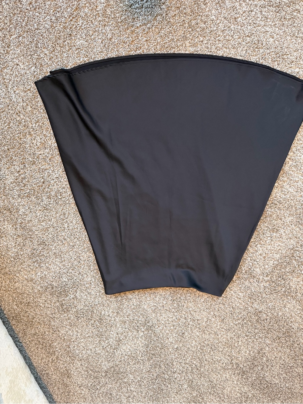 Nine West Black A-Line Silk Skirt